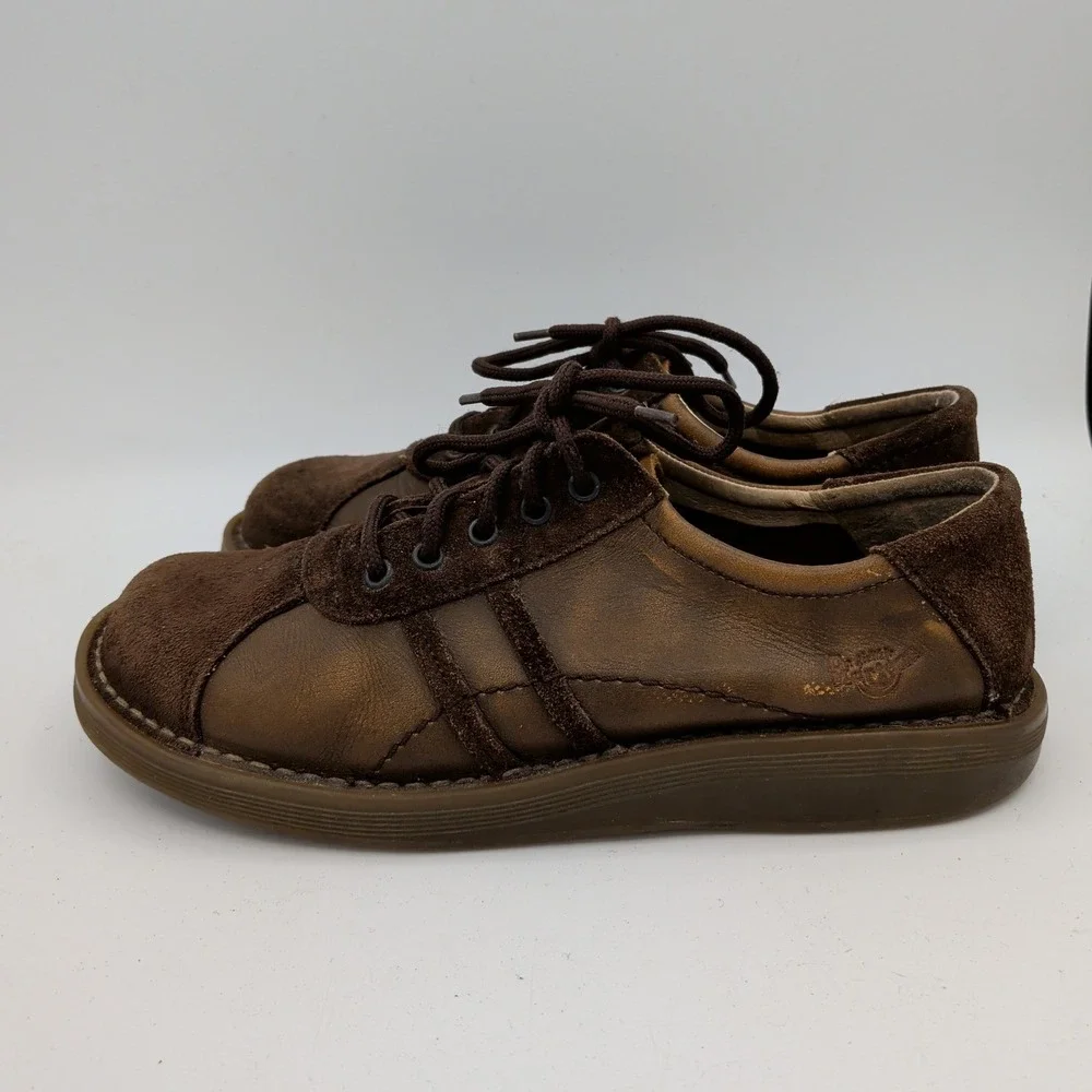 Dr Martens 8A71 Mens Brown Leather Suede Oxford Shoes Made in‎ Portugal Size 8